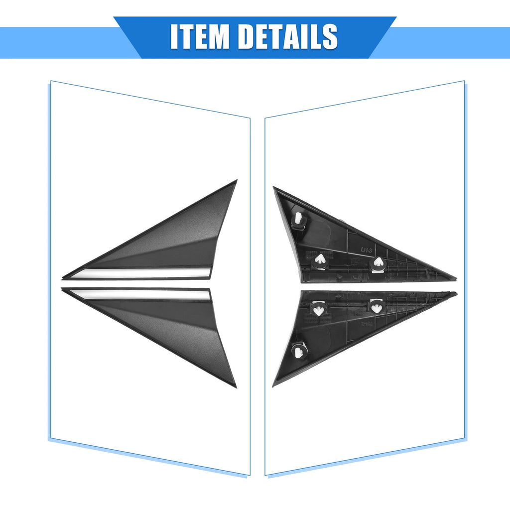 2X Mirror Corner Triangle Fender for Hyundai Elantra (2014–2016)