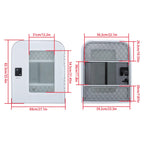 Passenger Side RV Entry Door for Teardrop Trailer (26" W × 32" H)