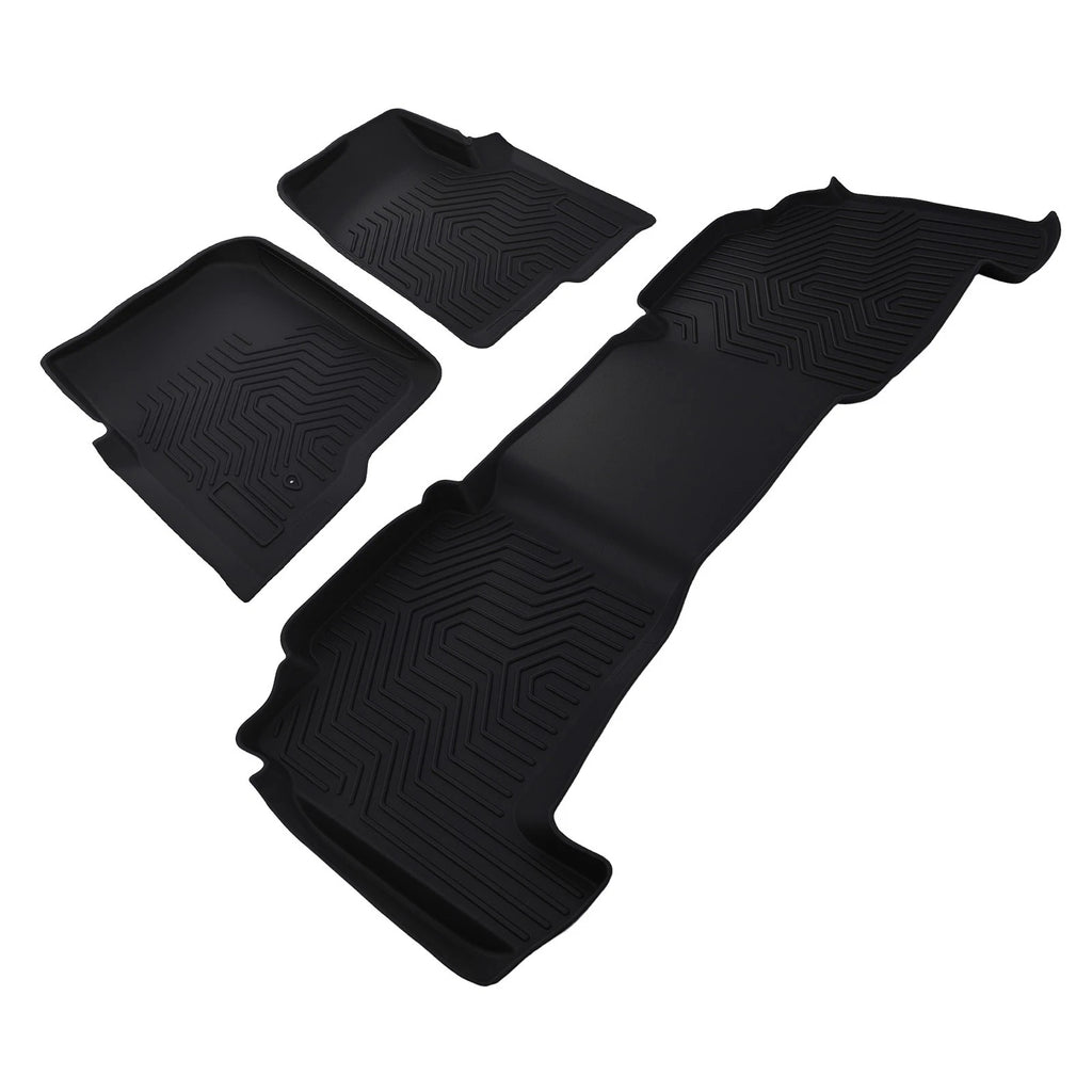 Set of 4 Black Floor Mats for Ford F-150 Super Crew Cab (2004–2008)