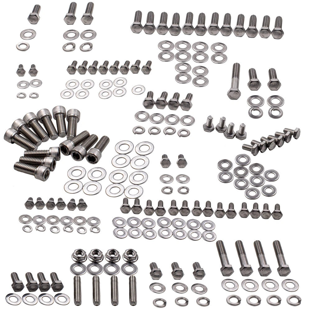 Engine Bolts Kit for Chevy Small Block 265 283 305 327 350 (1960–1990)