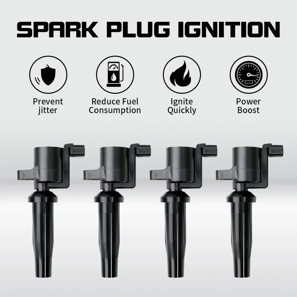Set of 4 Ignition Coils for Ford Mazda Transit Focus (2.0L 2.3L) FD505 UF621 DG507 DG541
