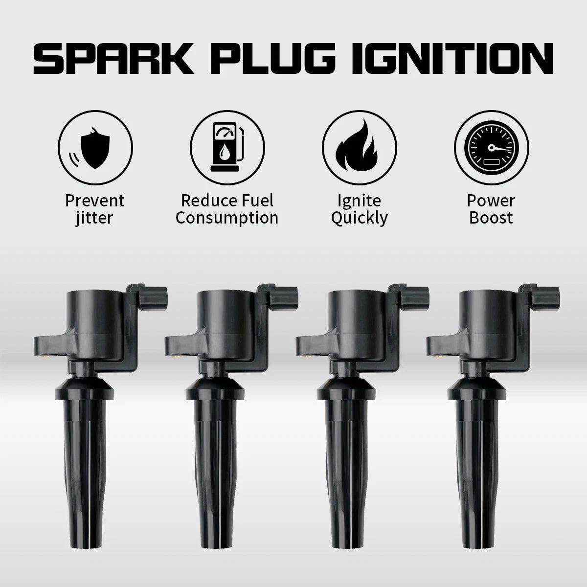 Set of 4 Ignition Coils for Ford Mazda Transit Focus (2.0L 2.3L) FD505 UF621 DG507 DG541