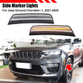 2Pcs Amber Front Bumper Side Marker Light for Jeep Grand Cherokee (2021–2025)