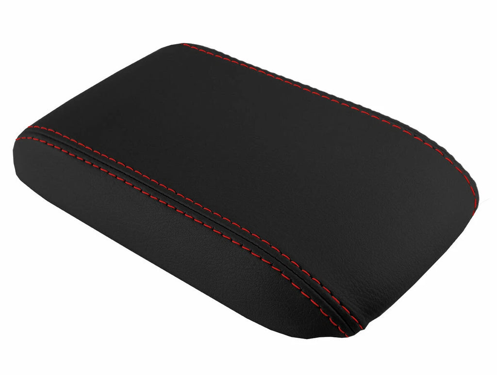 Console Lid Pull Over Cover Leather for Honda Prelude (1997–2001) Red Stitch