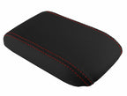 Console Lid Pull Over Cover Leather for Honda Prelude (1997–2001) Red Stitch