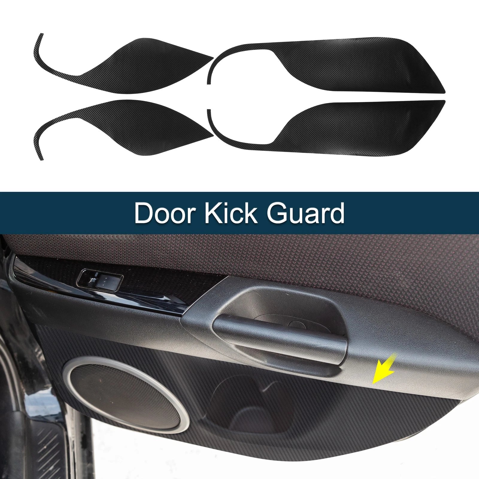 Door Kick Guard for Mazda 3 Axela (2014–2016) Front Rear Driver Passenger