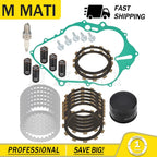 Clutch Friction Steel Plates Gasket Kit Oil Filter for Yamaha YFM660R (2001–2005)