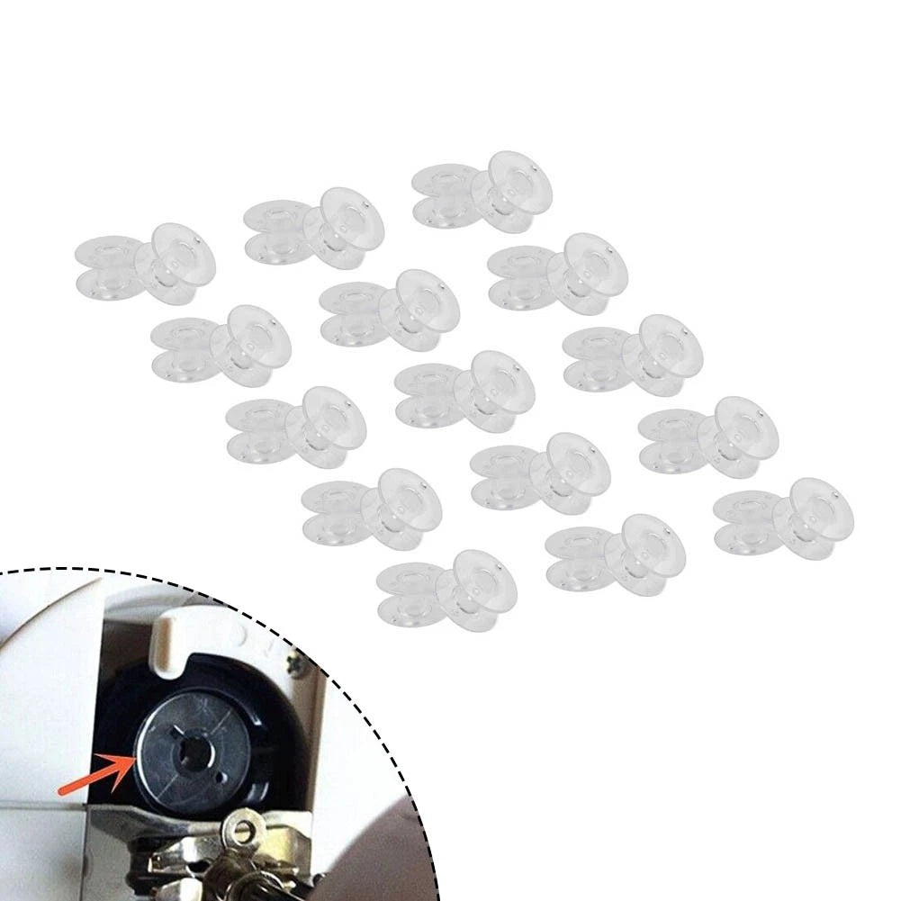 Set of 4 Plastic Bobbins for Brother Viking Singer (Fits #2518P SA156 X52800150)