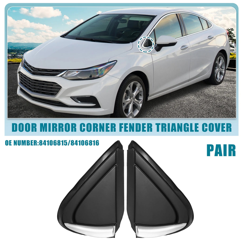 1 Pair Mirror Corner Fender Triangle Cover No. 84106815/84106816 for Chevrolet 