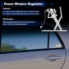 Front Left Power Window Regulator with Motor for Toyota Tacoma (2005–2023) No.69802-04040