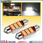 2X LED Festoon License Plate Light Bulbs for Various Vehicles