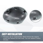 Pair Rearview Mirror Cover Cap White for BMW Mini Clubman R55 R57