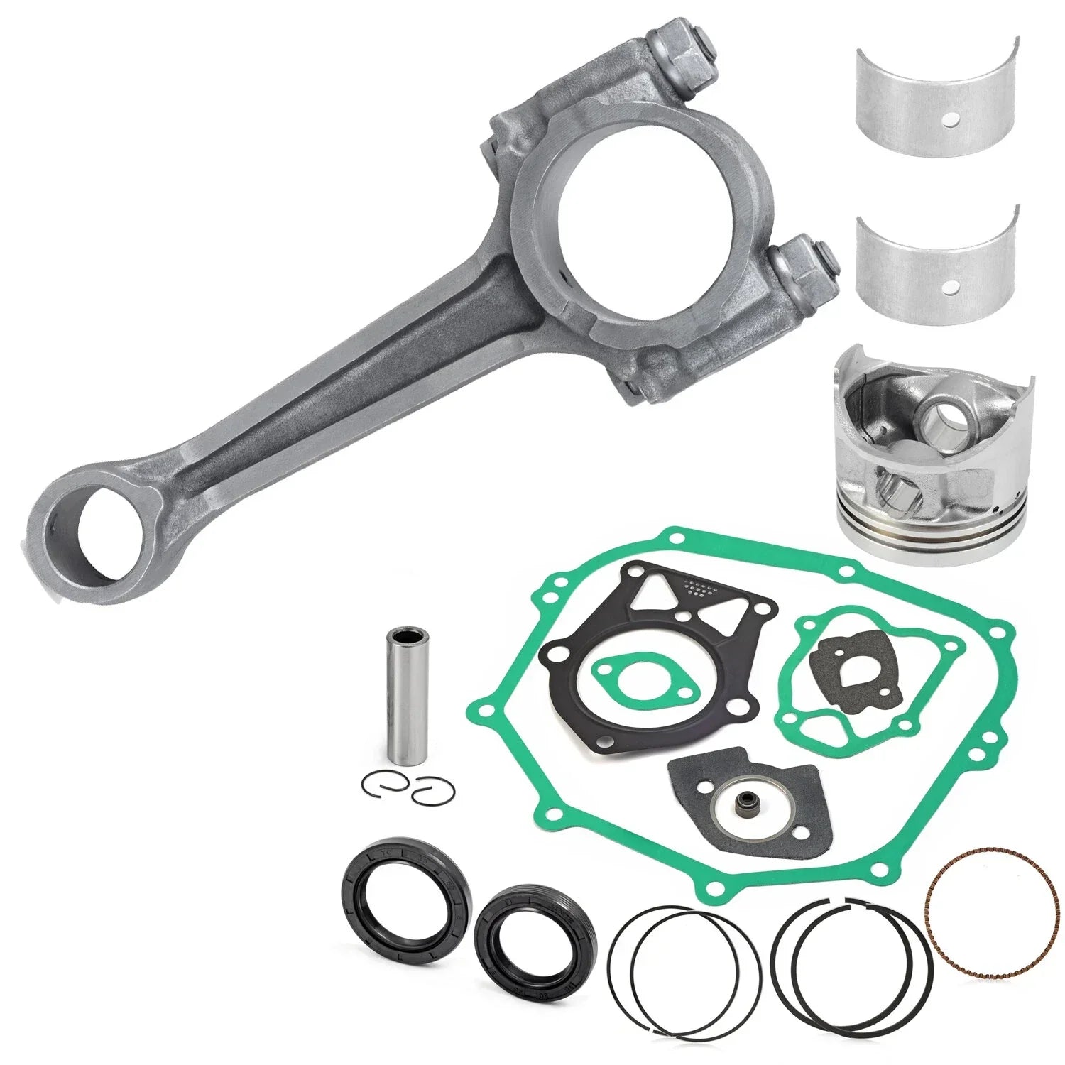 25mm O.S Piston Gasket Rebuild Kit Connecting Rod for YAMAHA G14 (1995–1996)