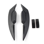 Black Fairing Winglets Side Spoiler Deflector Air Wing Kit Universal