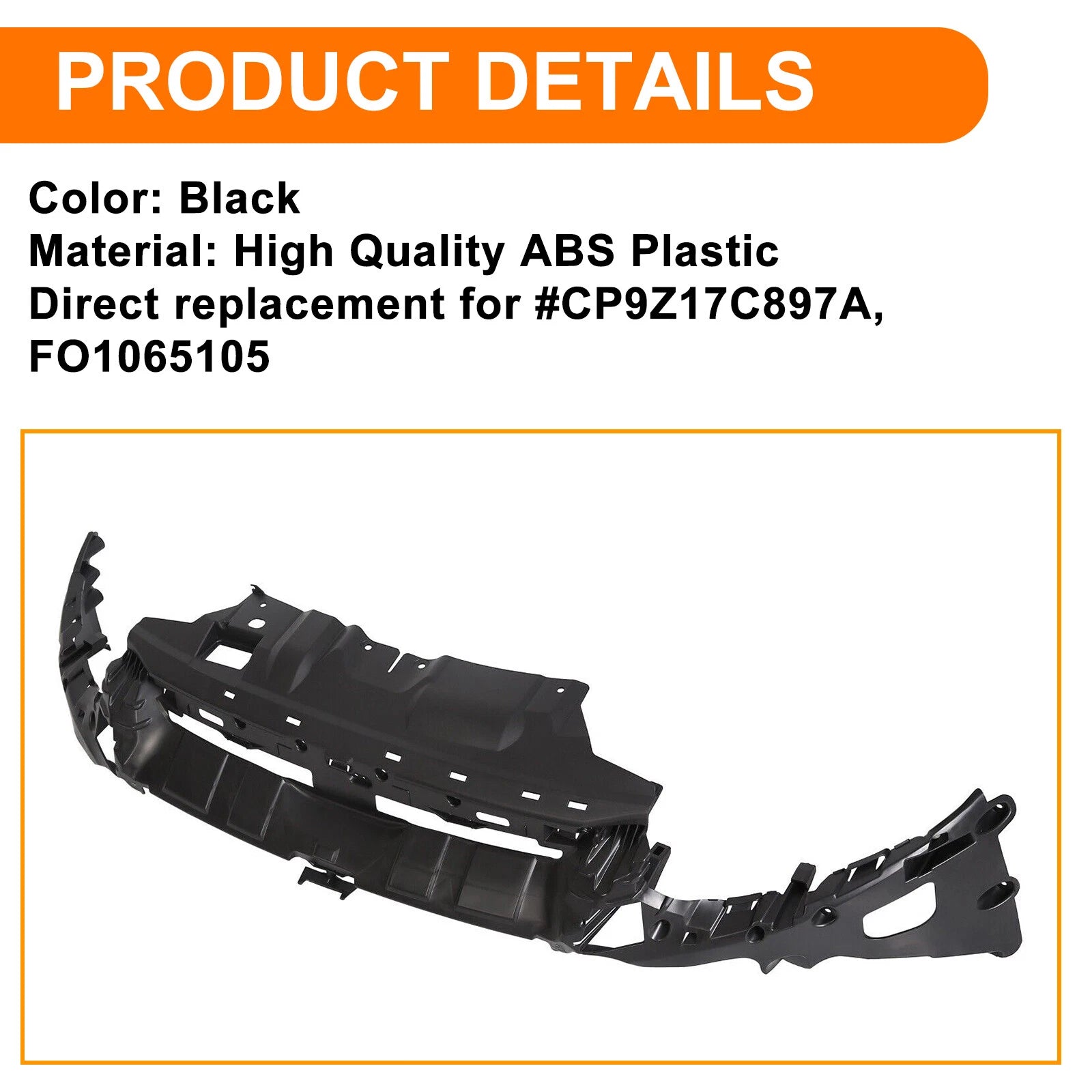 Front Bumper Upper Support Bracket Cover for Ford Focus (2012–2014) FO1065105