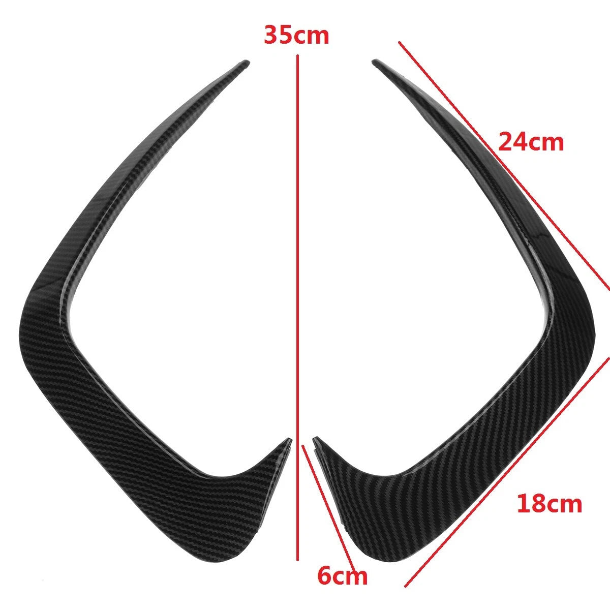 Carbon Look Rear Bumper Spoiler Air Vent Cover Trim for BMW G20 G28 (2019–2020)