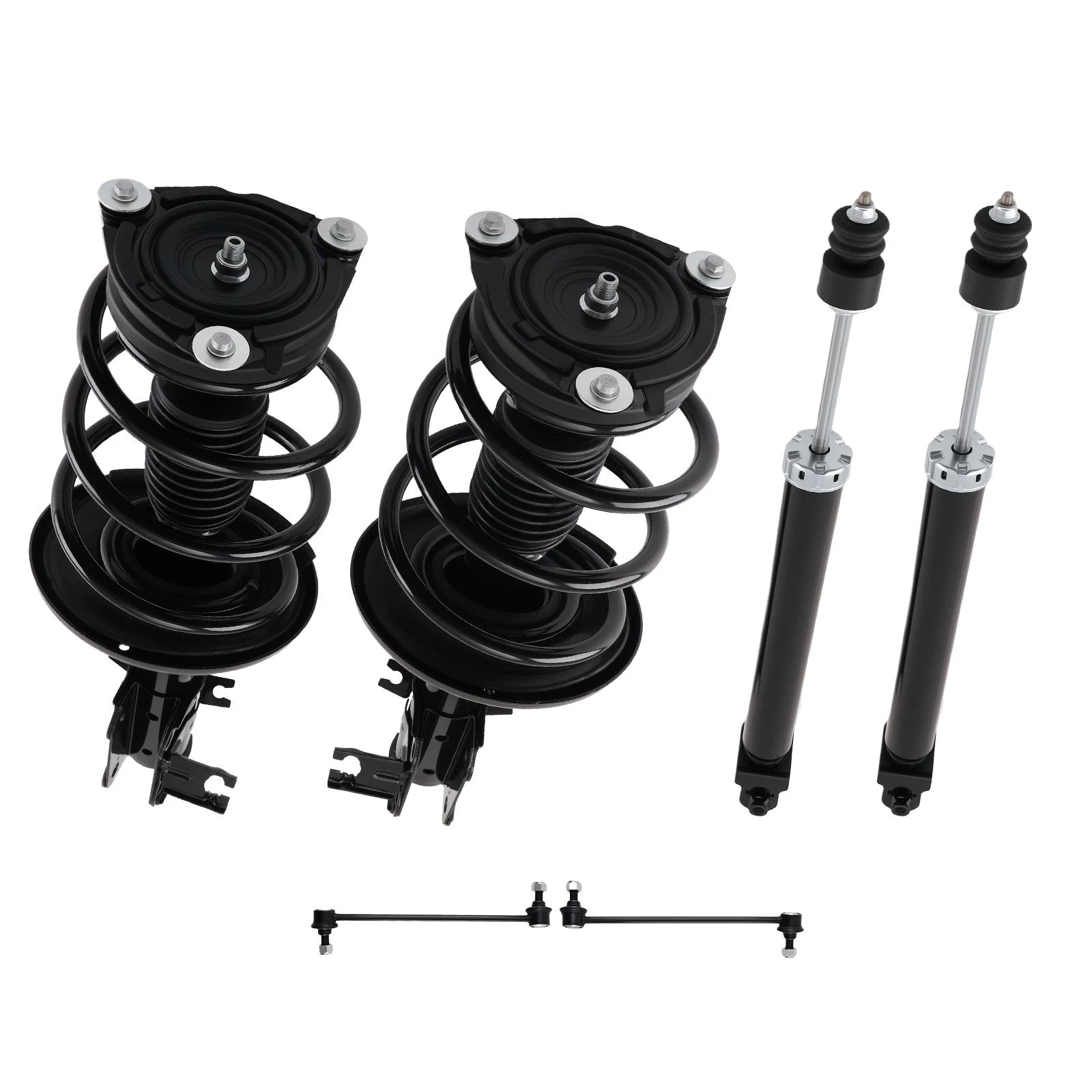 Front & Rear Shocks Struts Assembly w/ Sway Bar Link for Nissan Altima (2013–2018)