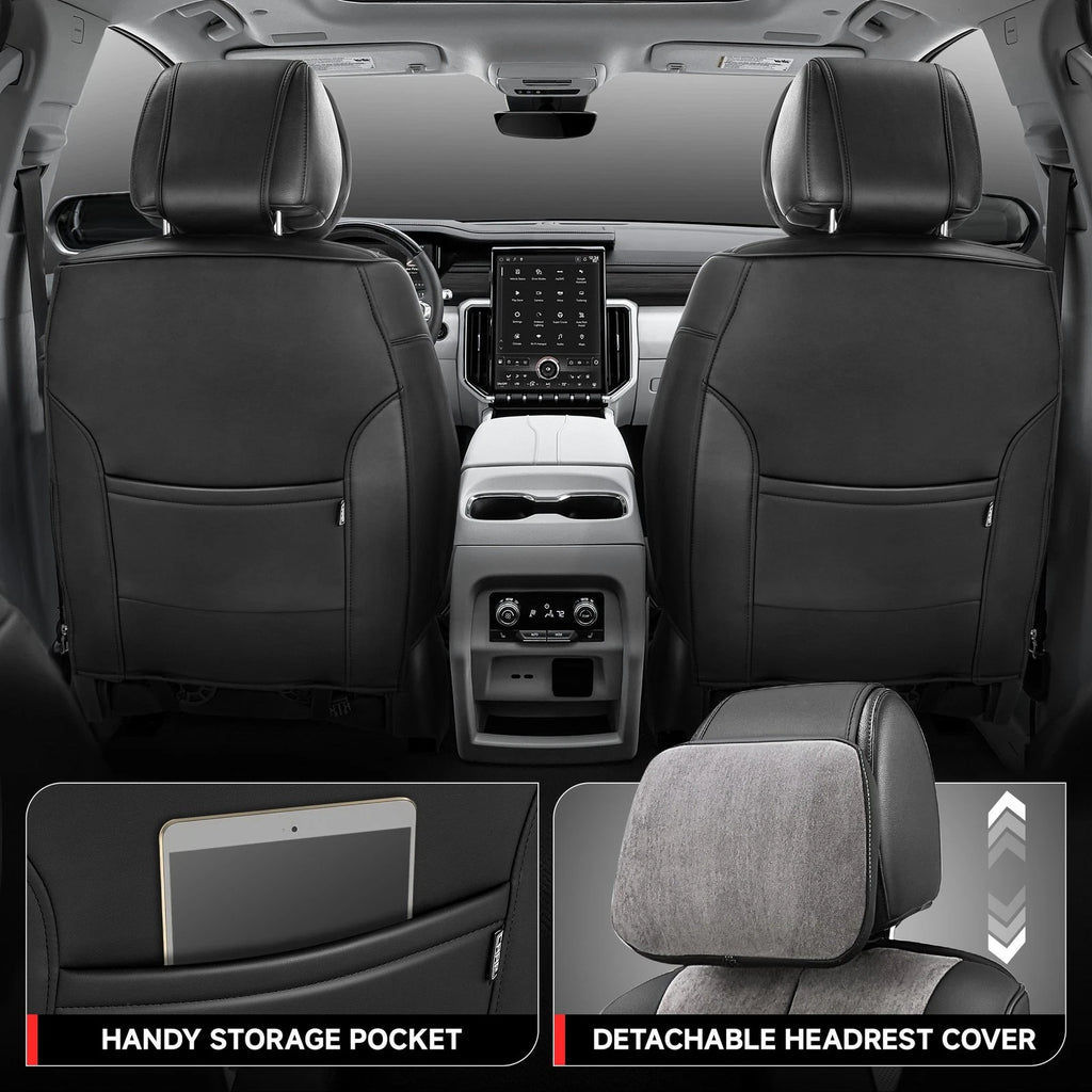 Set of 2 CAAP Driven Voris Series Front Row Seat Covers for Universal Fit