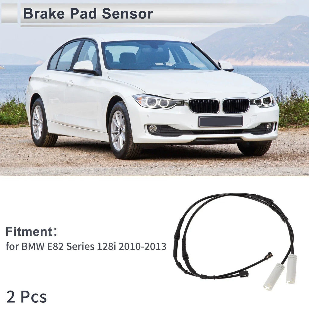 Front/Rear Wheel Brake Pad Wear Sensor for BMW E82 128i