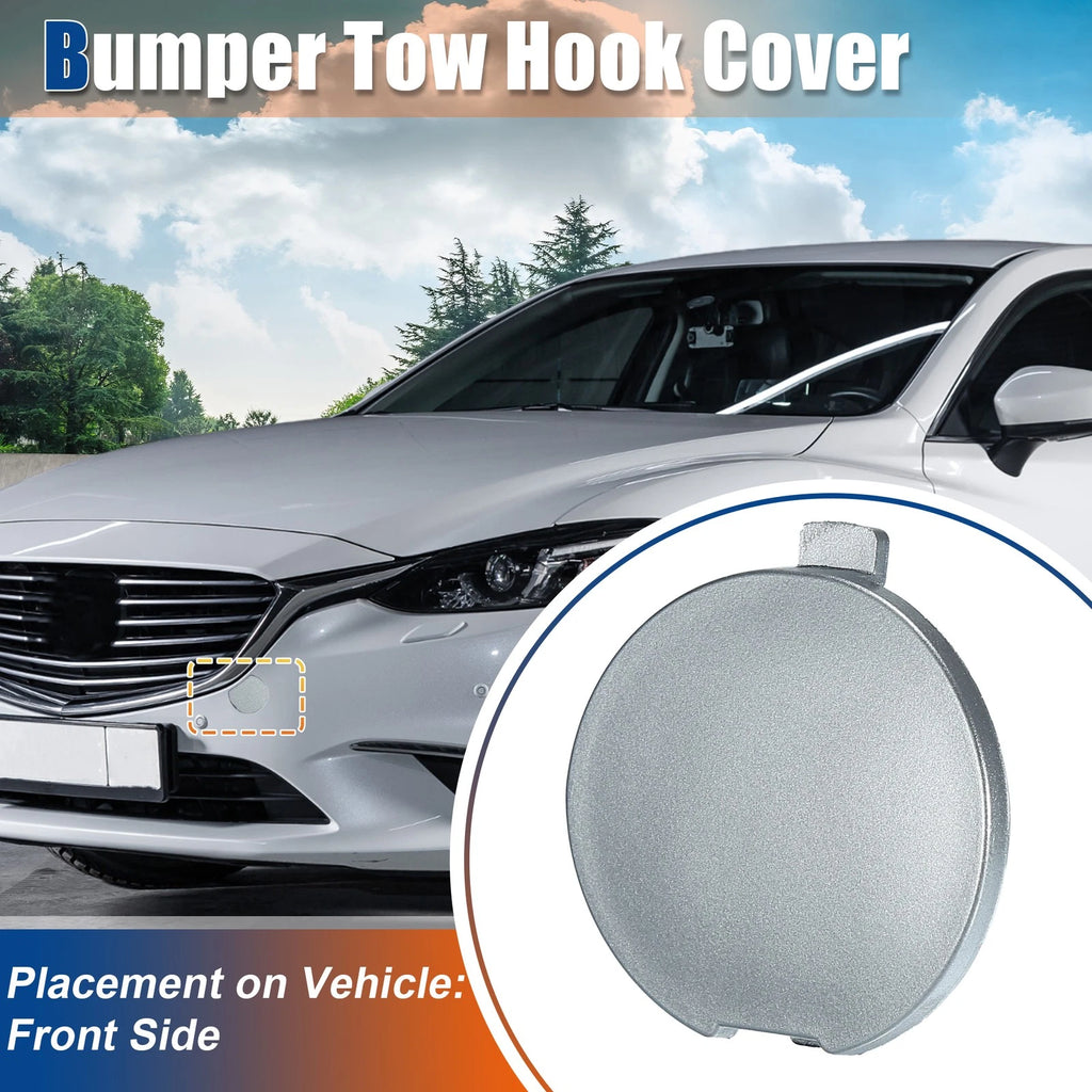 Tow Hook Cover for Mazda 6 (2014–2016) No.GHP950A11A Silver Tone
