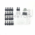 Set of 10 Black Spike Fairing Bolts for Yamaha YZF R1 (1998–1999)