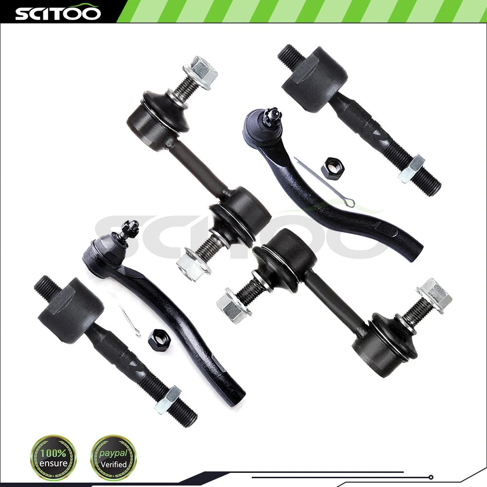 Front Tie Rod End & Sway Bar End Link Suspension Kit for Honda Accord (2003–2007)