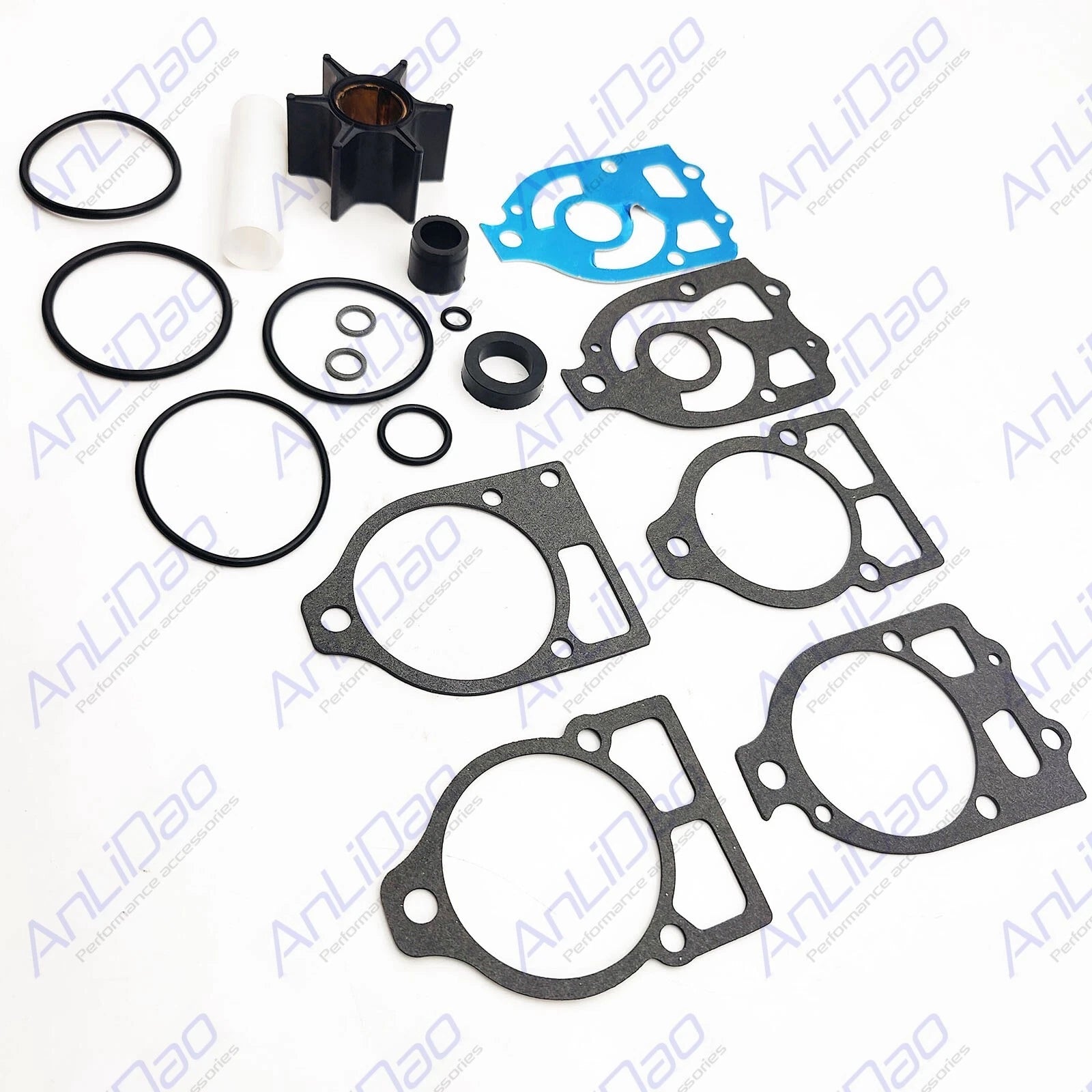 Water Pump Impeller Kit for Mercruiser R MR Alpha Gen 1 (18-3217, 46-96148A5)
