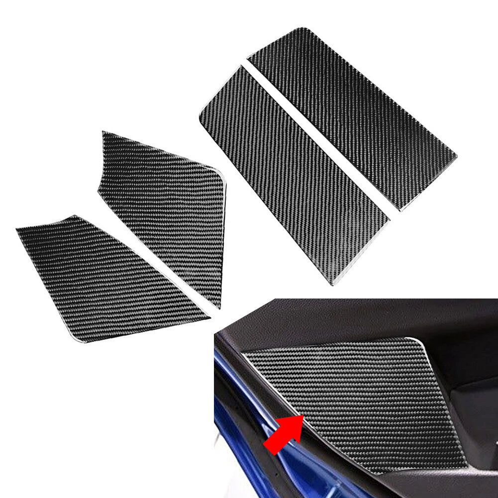 Carbon Fiber Door Panel Cover Trim for Subaru WRX STI (2015–2021)