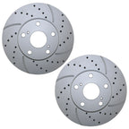 2X Front Drilled Coat 275mm Brake Rotors for ES300 Camry (1992–1996)