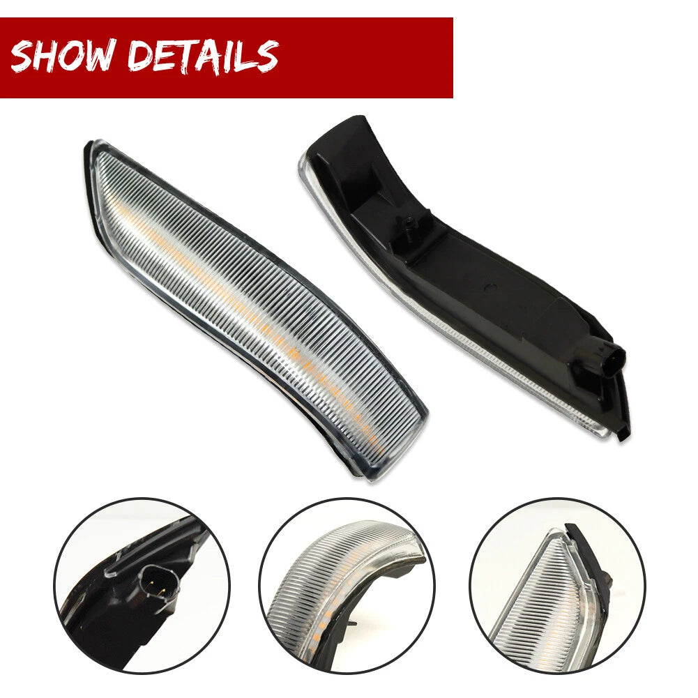 Clear Lens Front Side Mirror Lamps for Honda Accord, Acura RL (2006–2013)