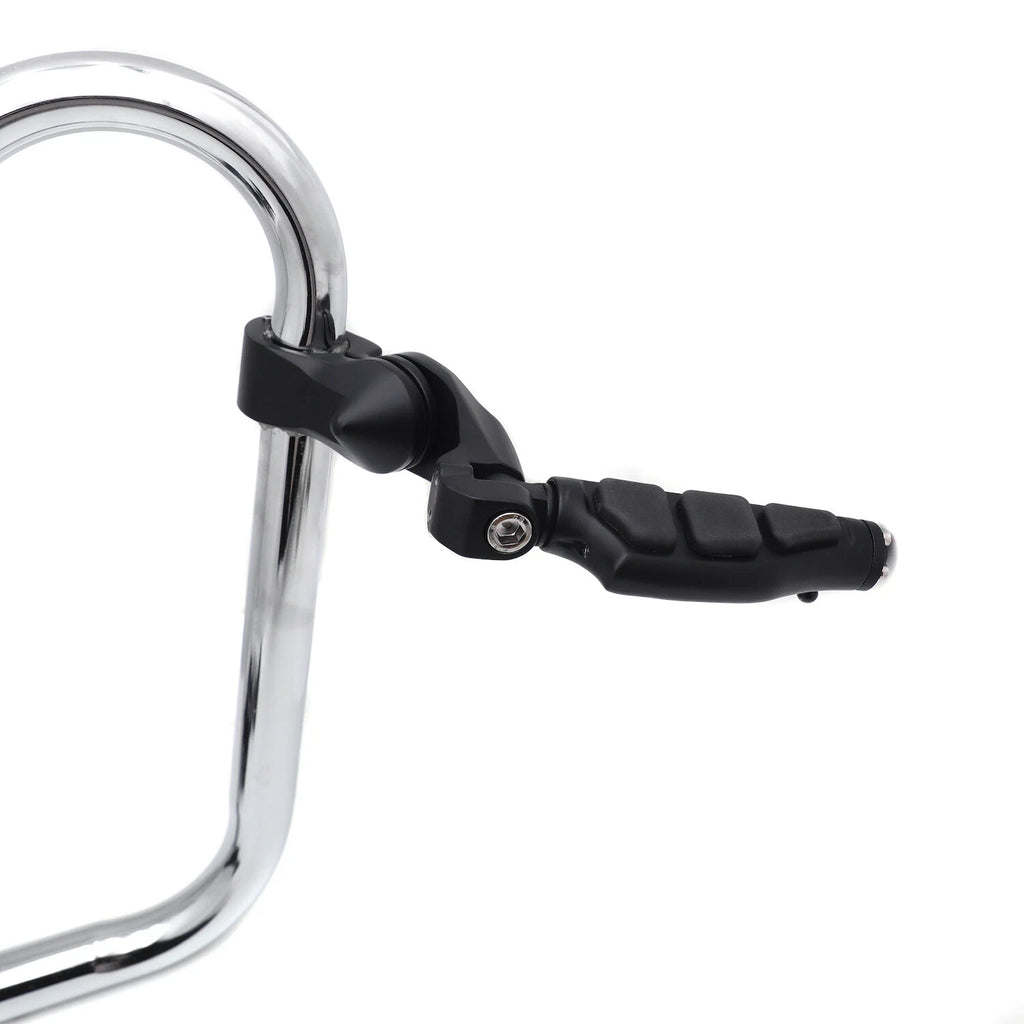 1.25" Black Highway Radical Flat Stiletto Foot Peg Clamp for Harley Sportster