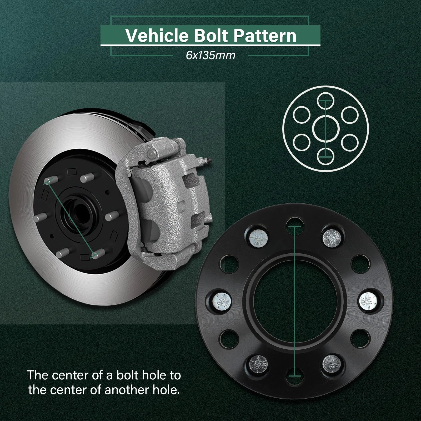4X 2" Hub Centric Wheel Spacers 6x135 14x1.5 for Ford F150 Expedition (2015–2025)