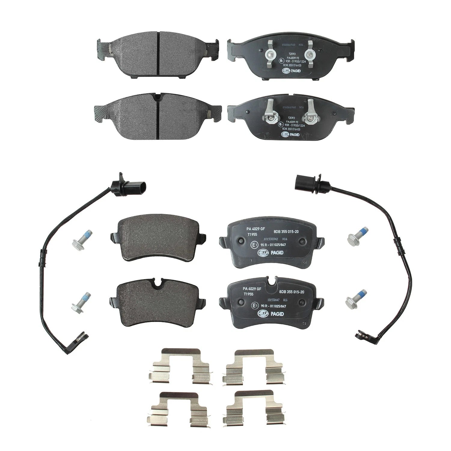 Disc Brake Pads Kit for Audi A8 Quattro L (2011) - Hella 8DB 355 003-121