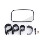 1.5" 1.75" 2" Bar Rectangular Rear View Mirror for Kawasaki Mule Can-Am Commander