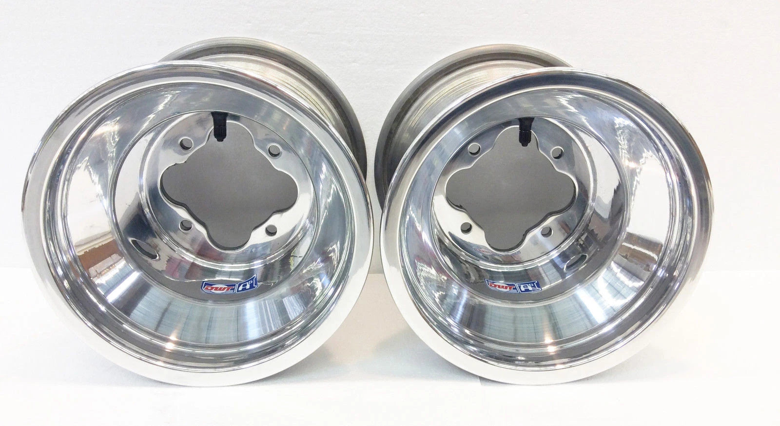 DWT Polished A5 9" Rear Wheels for Yamaha YFZ450 Banshee Raptor (2000–2023)
