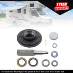 Set of 4 Wheel Hub Kit for 8-6.5â Wheels (9/16â Studs, Square Spindle)