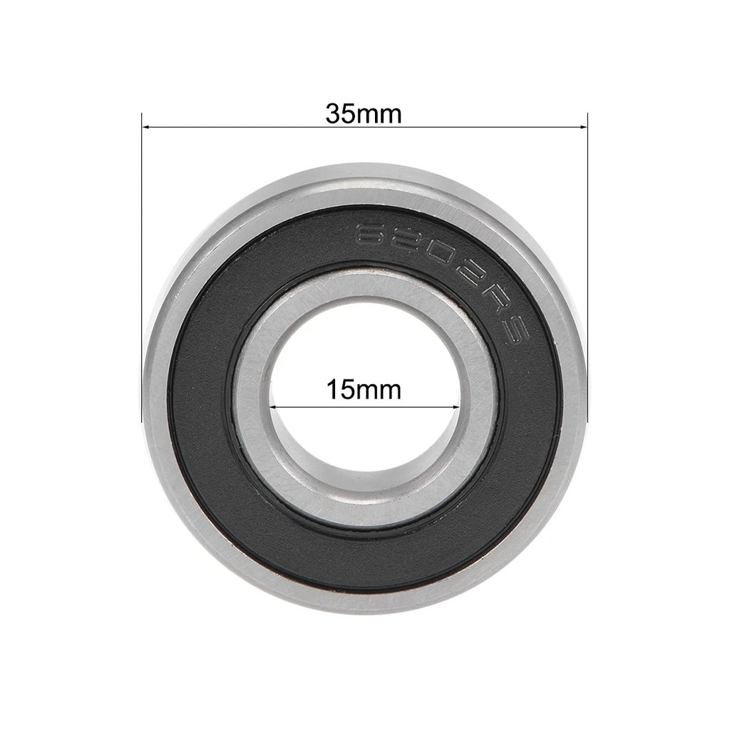Set of 10 6202-2RS Deep Groove Ball Bearings for Various Models (15x35x11mm)