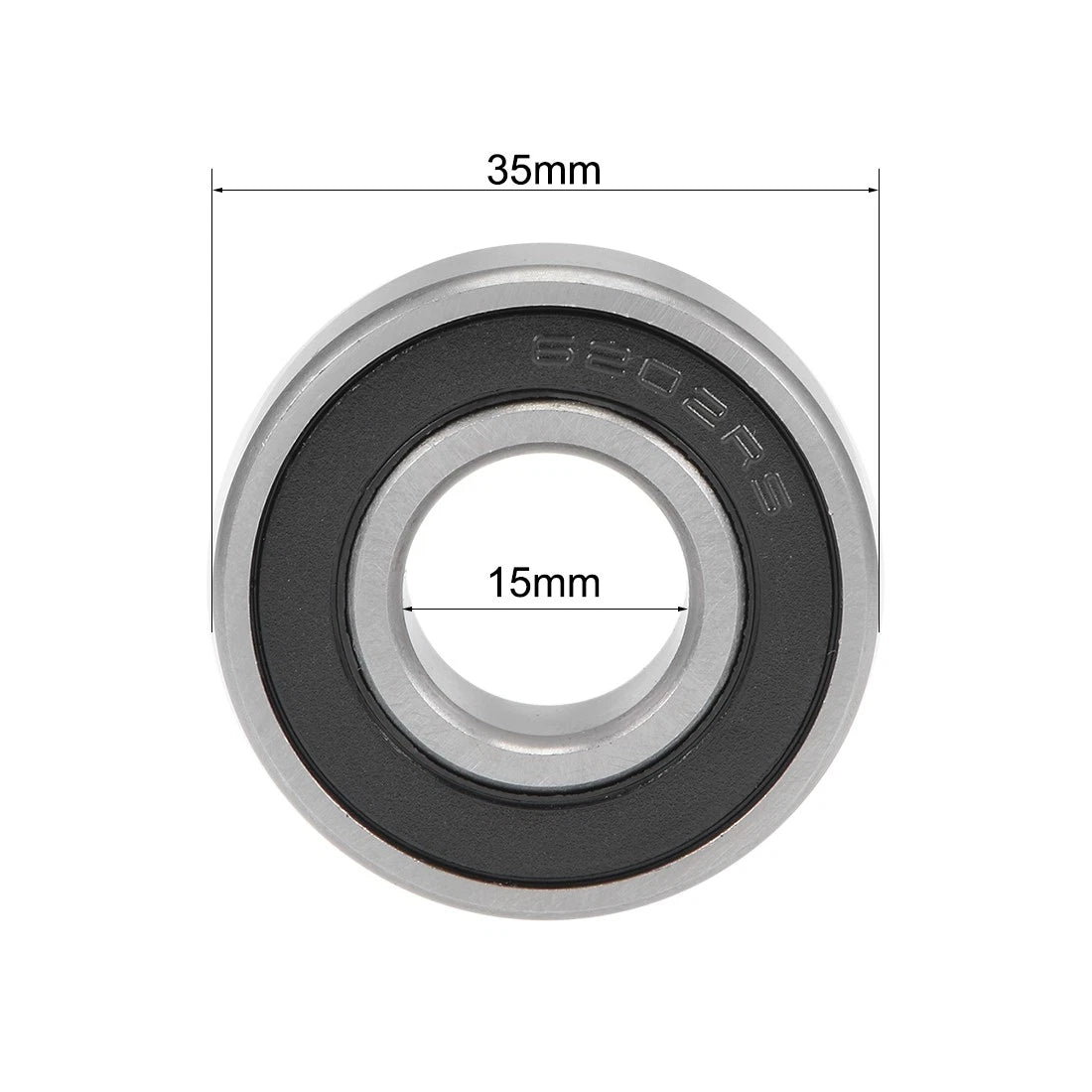 Set of 10 6202-2RS Deep Groove Ball Bearings for Various Models (15x35x11mm)