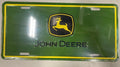 John Deere License Plate Tag Emblem for Tractor (Green Yellow Black)