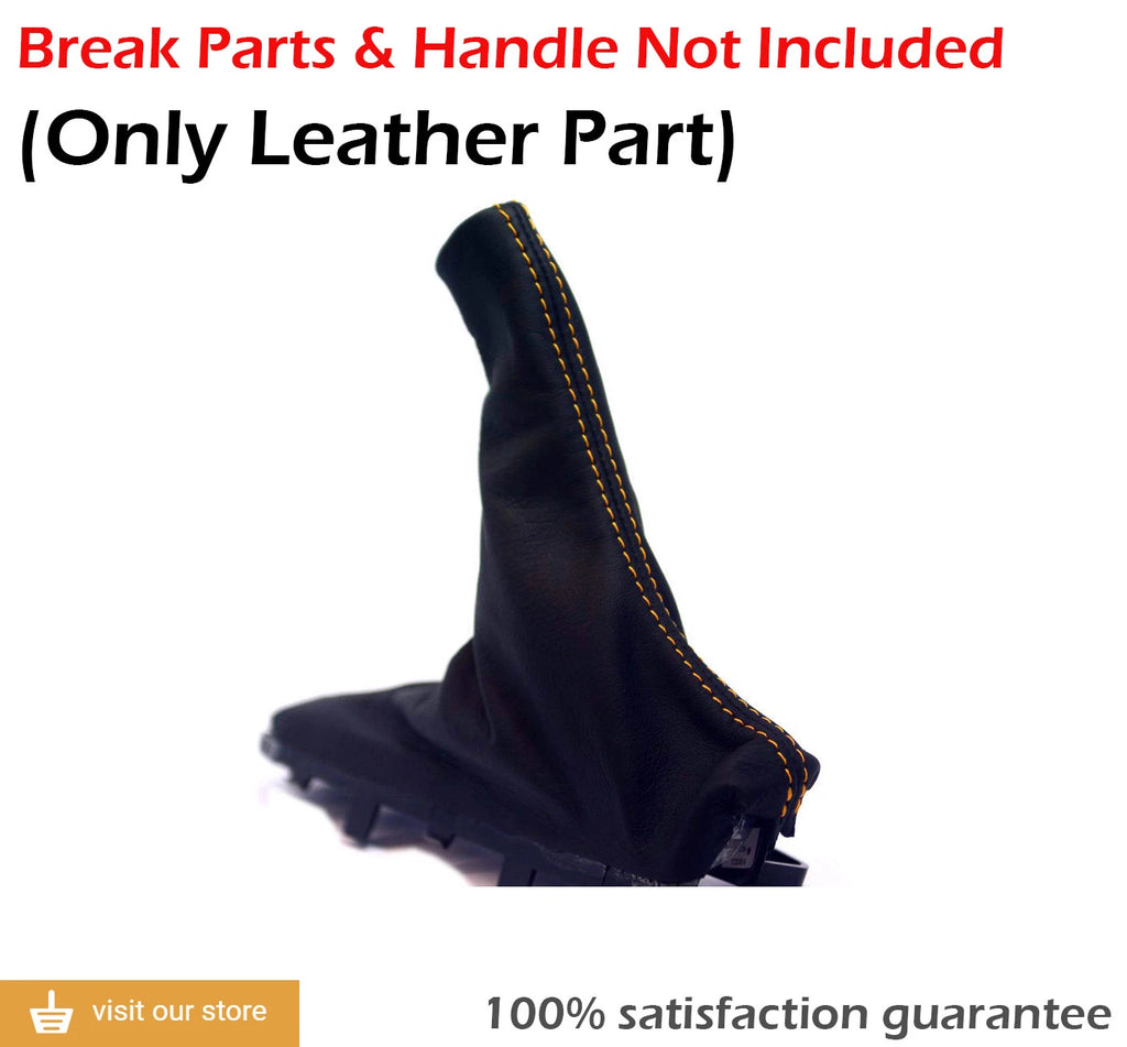 E Brake Boot for Ford Mustang (2015–2019) Yellow Stitch