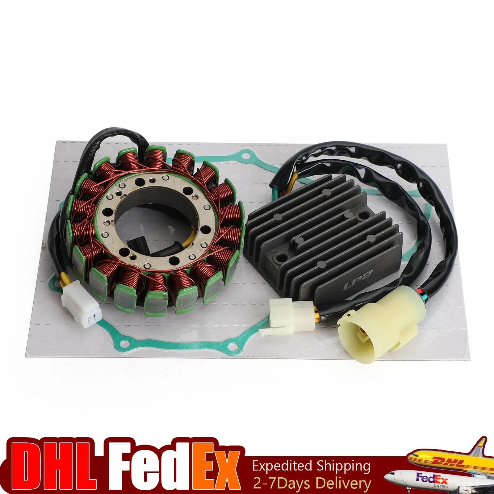 Magneto Stator, Voltage Rectifier, Gasket for Honda XRV750 Africa Twin (1990–1991)