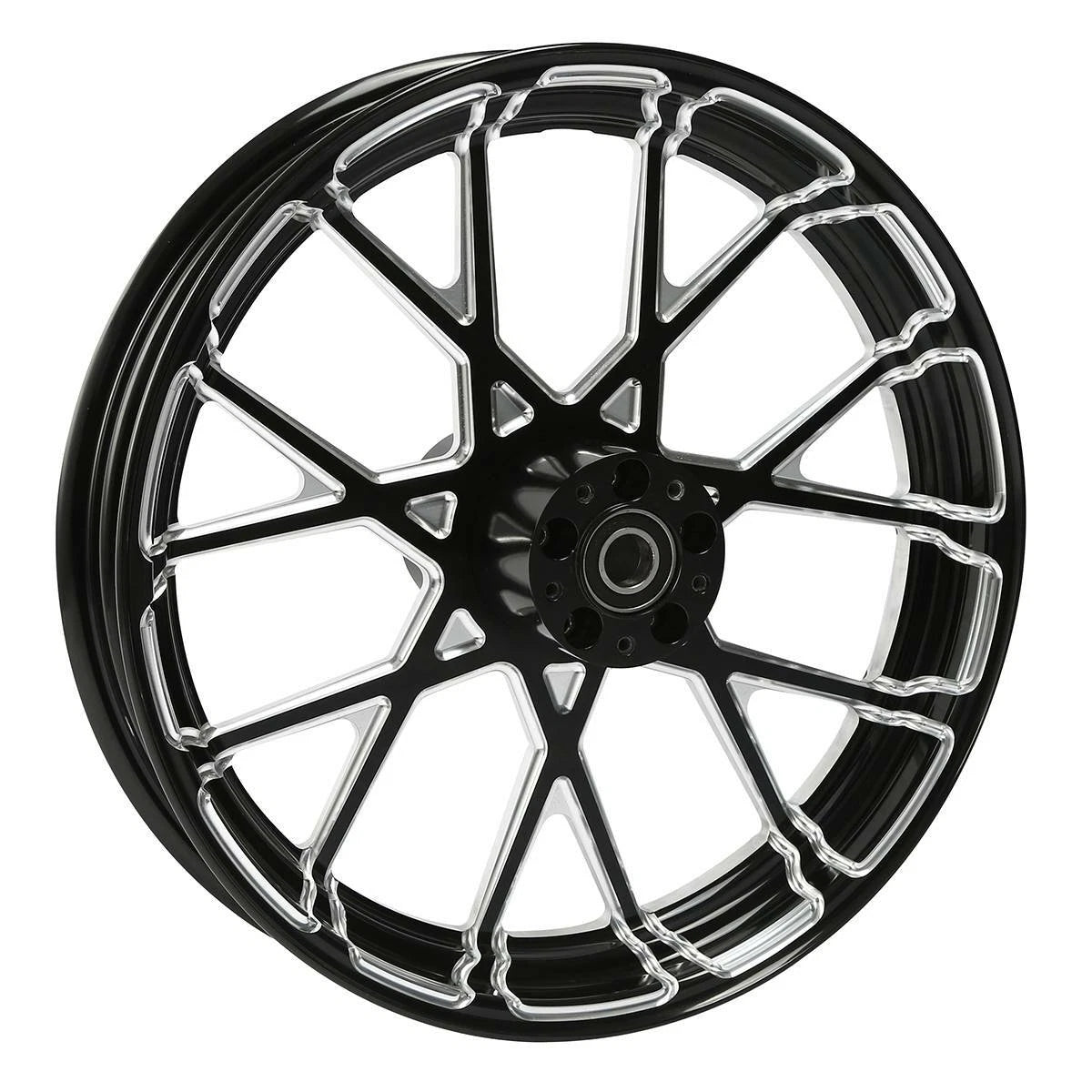 18'' x 3.5'' CNC Front Wheel Rim & Dual Disc Hub for Harley Touring (1997–2021)