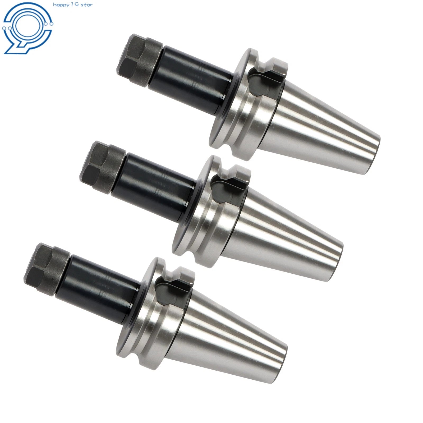 BT40 ER16 100mm Chuck Set 3 PC M16 Thread for CNC Machines