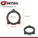 2X Speaker Spacer Ring Adaptor for BMW 230i (2017–2021) 6.5" Front Doors