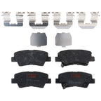 Set of 4 Disc Brake Pads for Hyundai Sonata (2011–2015)