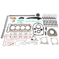 Timing Chain Head Gasket Set with Intake Exhaust Valves for Audi VW 2.0 TSI Jetta