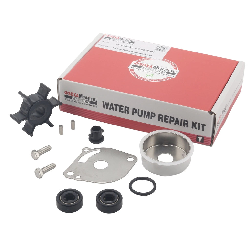 Water Pump Repair Service Kit for Mercury Mariner Outboard 2 HP (80395M)