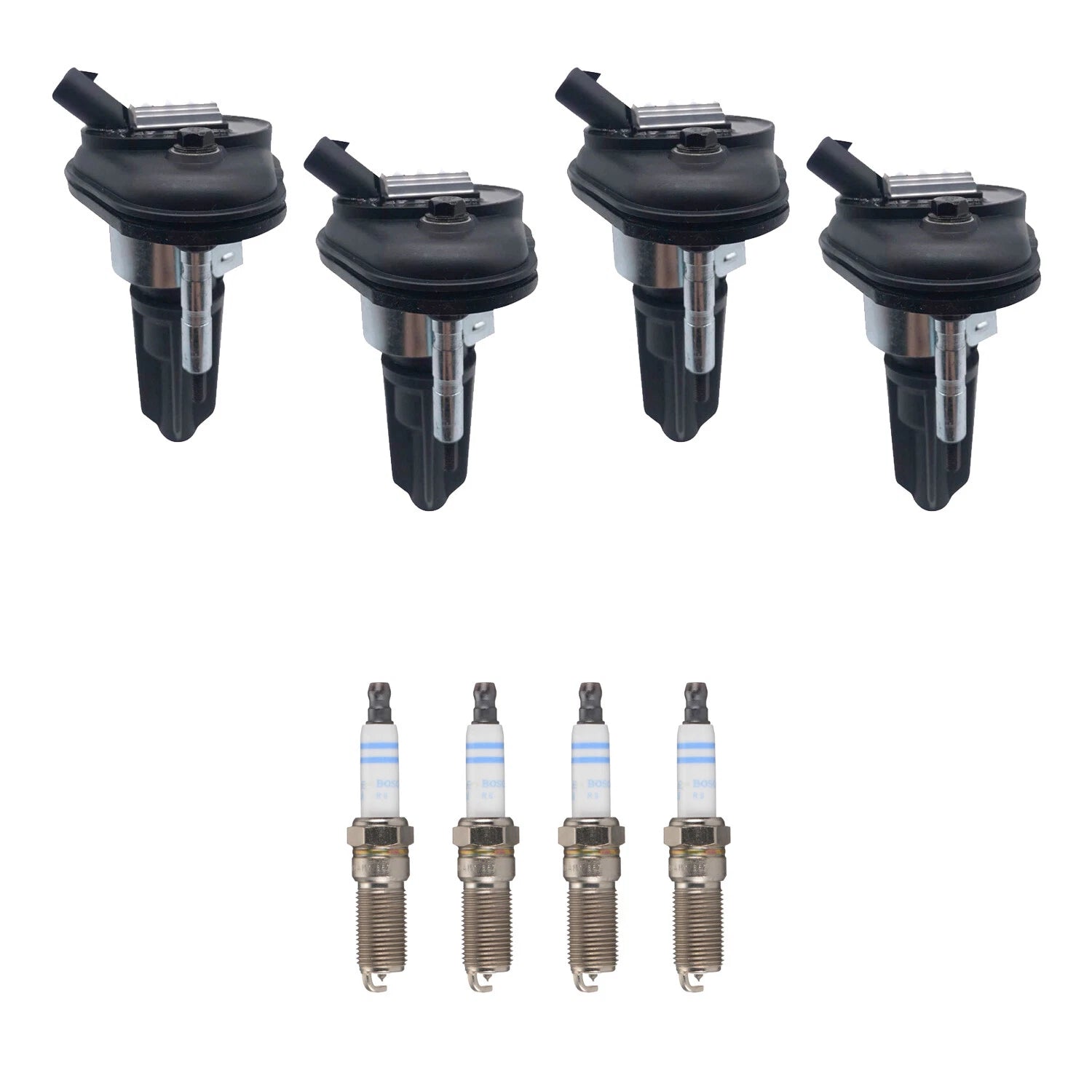 Set of 4 Ignition Coils & Spark Plugs for Chevrolet Colorado (L4)