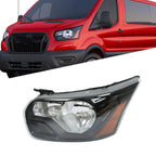 Headlight Assembly for Ford Transit (2015–2021) Black Housing Clear