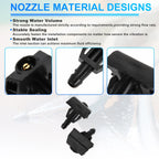 Set of 2 Windshield Washer Nozzles for Nissan Rogue (2014–2020) Replace No. 289314BA0A/289323JA0A